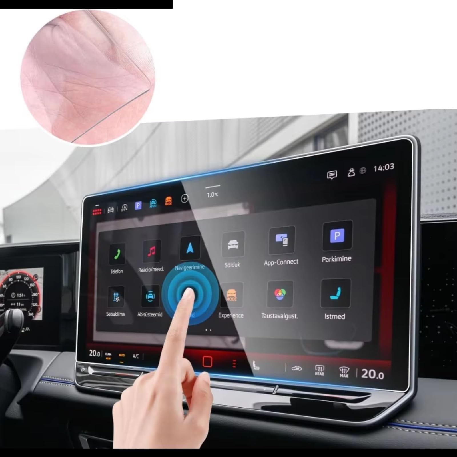 Kompatibel Mit VW Für Tiguan 2025, Auto-GPS-Displayschutz, Schutzfolie Für Das Zentrale Display, HD-klare Auto-Display-Abdeckung Displayschutzfolie