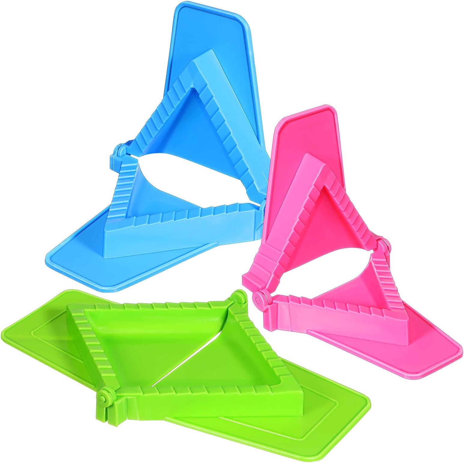 GLEAVI Plastic Dumpling Maker Mold 3Pcs Triangle Empanada Press Manual Kitchen Tool for Pierogies Wontons Filling