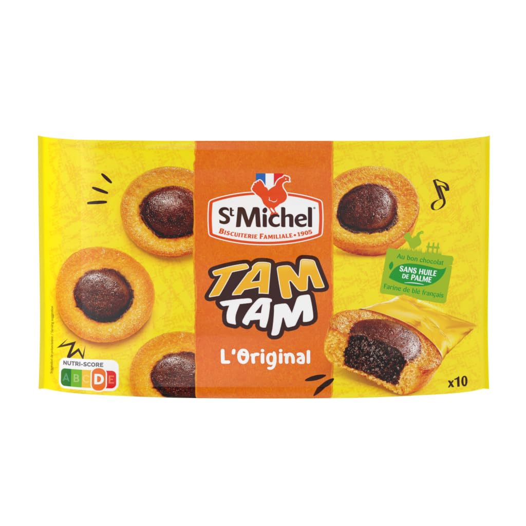 St Michel Pasteles Tamtam Chocolate y Vainilla 275 g 10 bolsitas