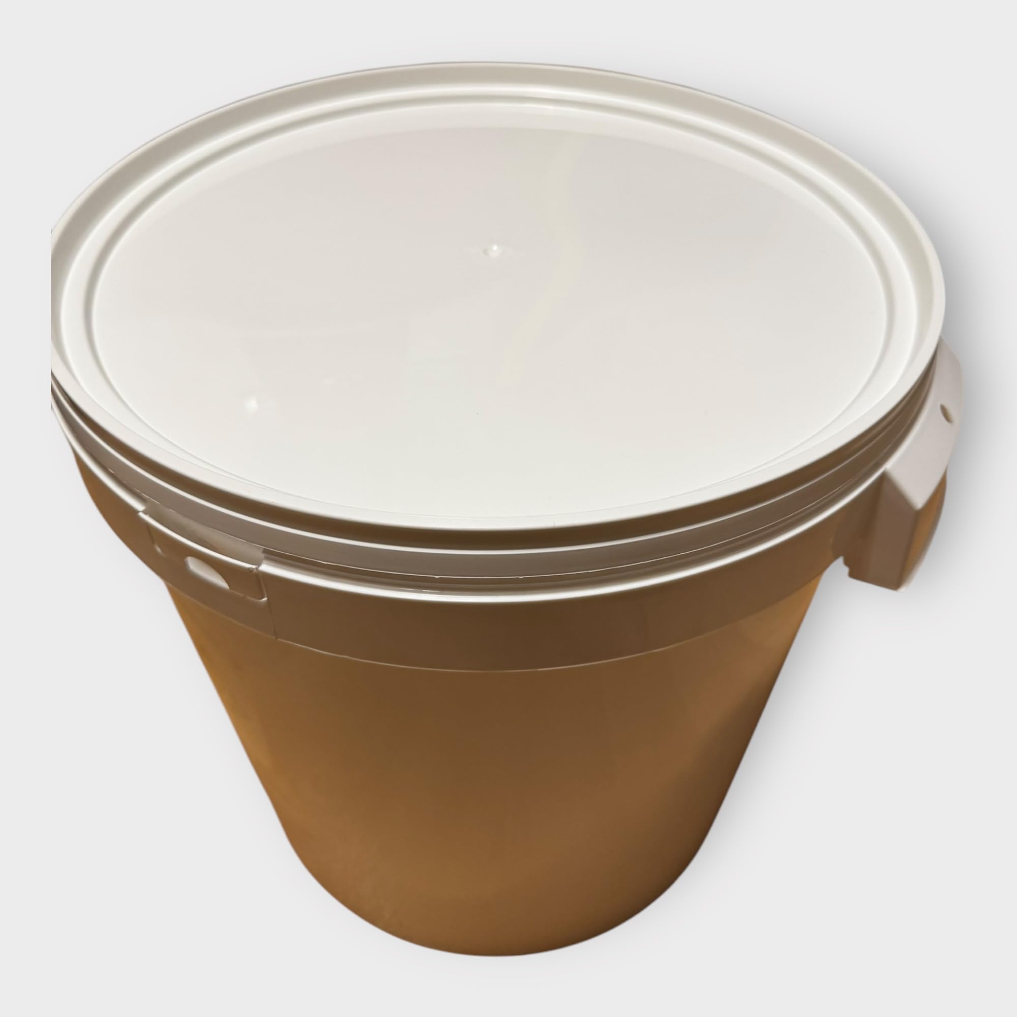 LOT 5 X Seau Plastique 32 L litres avec POIGNÉE RENFORCÉE ET Couvercle HERMÉTIQUE – Durable ET EMPILABLE pour Usage Domestique OU Professionnel