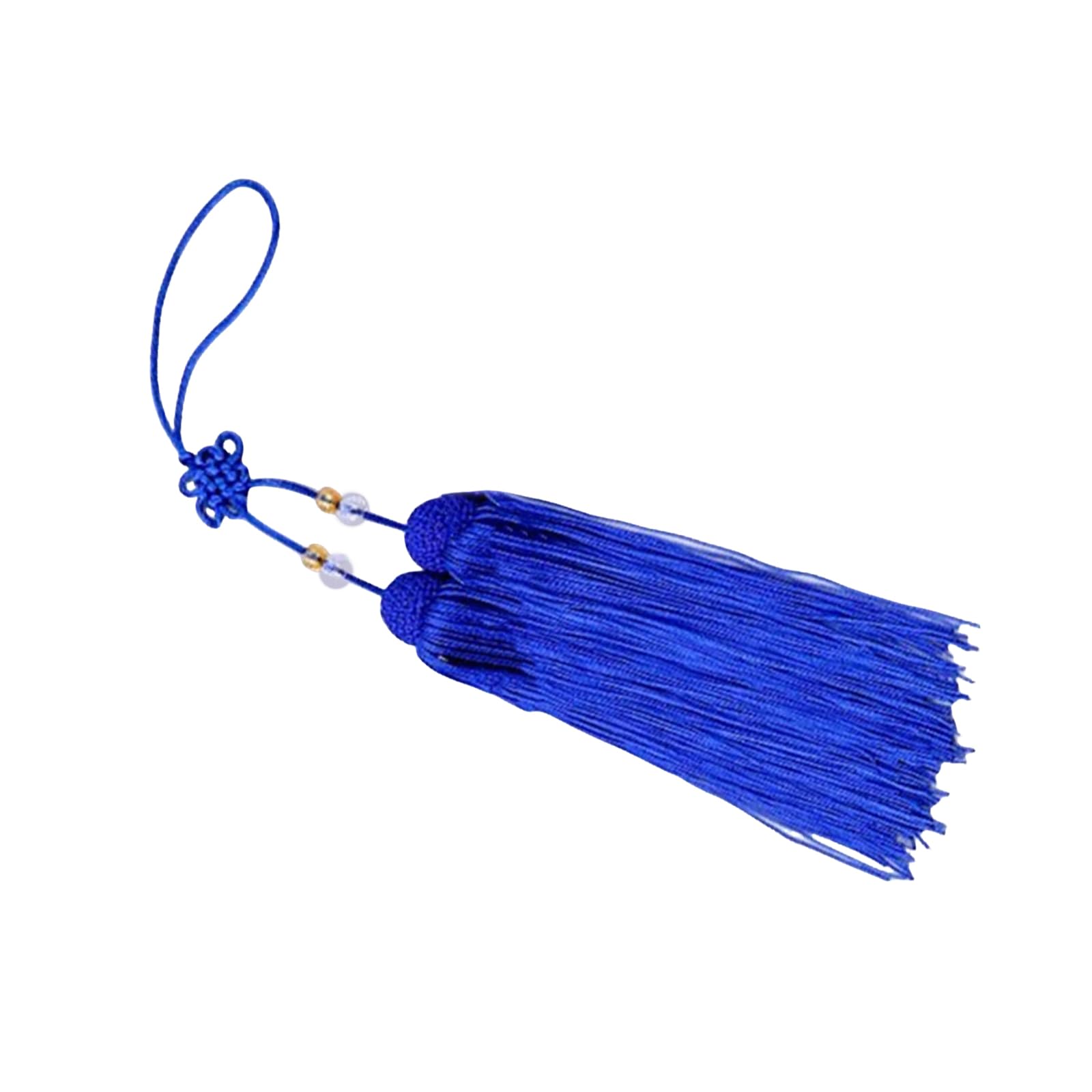 NEWFT Colorful Ice Silk Tassels for Taiji Swords Drama Accessories Chinese Knot Decoration for Martial Artists and Performers