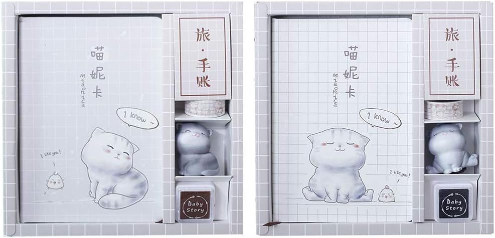 Lifet Notebook Kawaii Korean Notebook Sketchbook School Office Accessories Stationary Gift Set for Office School Student