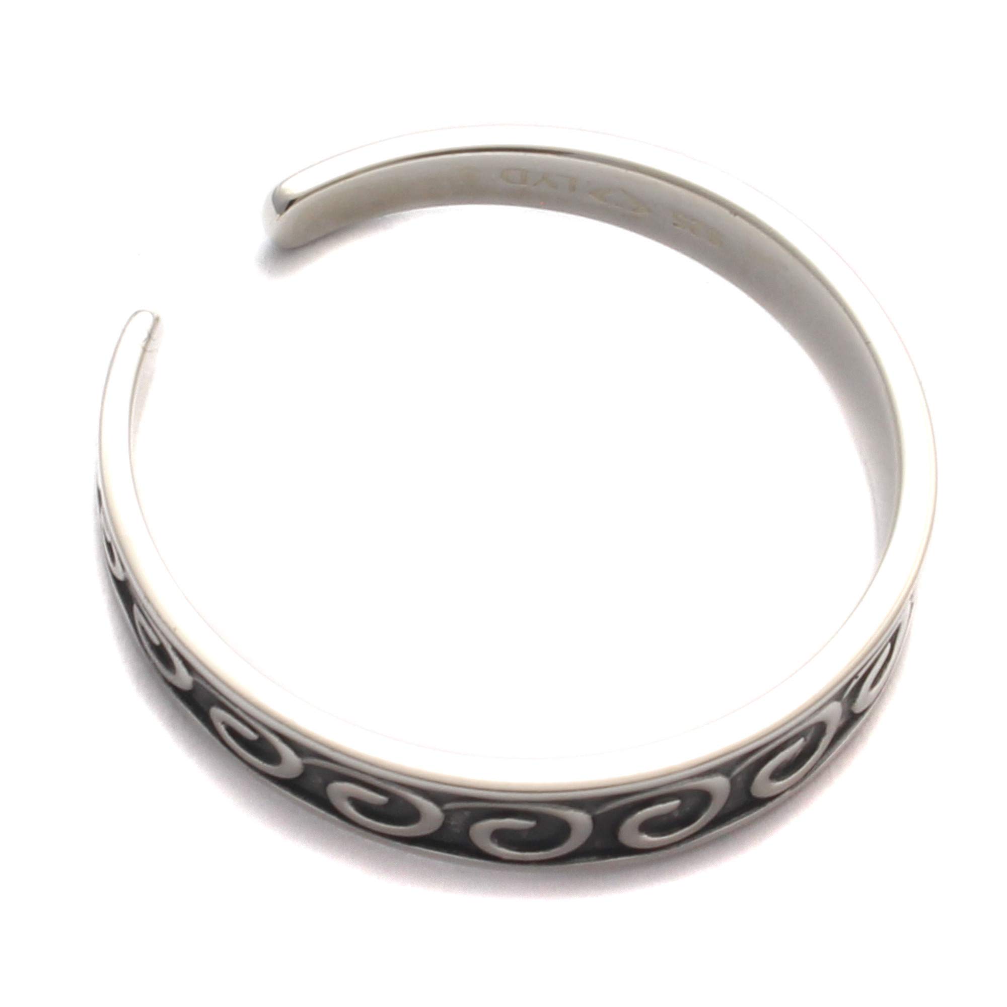 Zehenring für den großen Zeh mit Wellenmuster aus 925 Sterling Silber