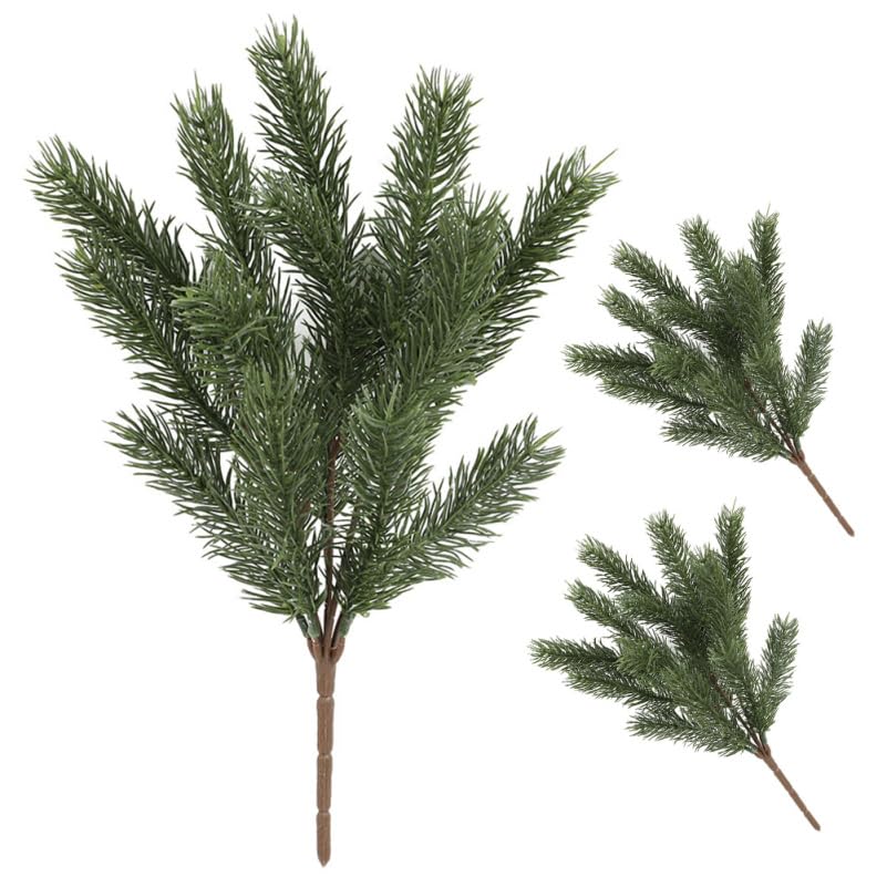 Aiguilles de pin artificielles pour créer une couronne de Noël et décorer vos paquets cadeaux
