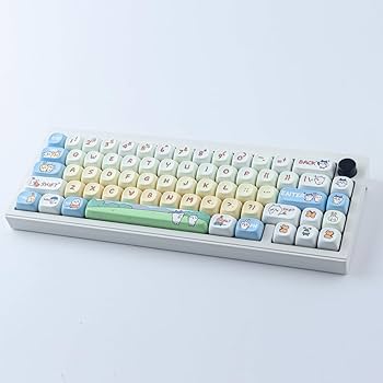 tou ki❤️ Amazon.com: TYRIXKI PBT Keycaps 145 Keys MOA Profile Cute