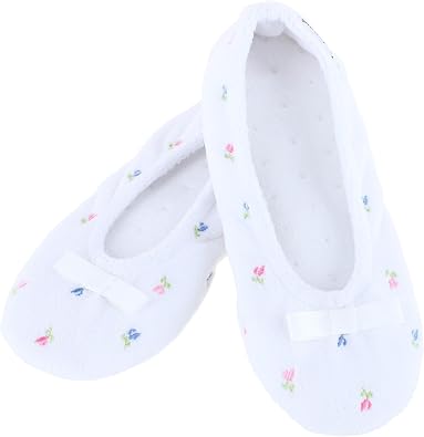isotoner Womens Diamond Microterry Ballerina Slippers