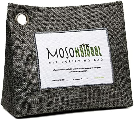 Moso Natural Air Purifying Bag (Large). A Premium Scent Free Bamboo Charcoal Odor Absorber.