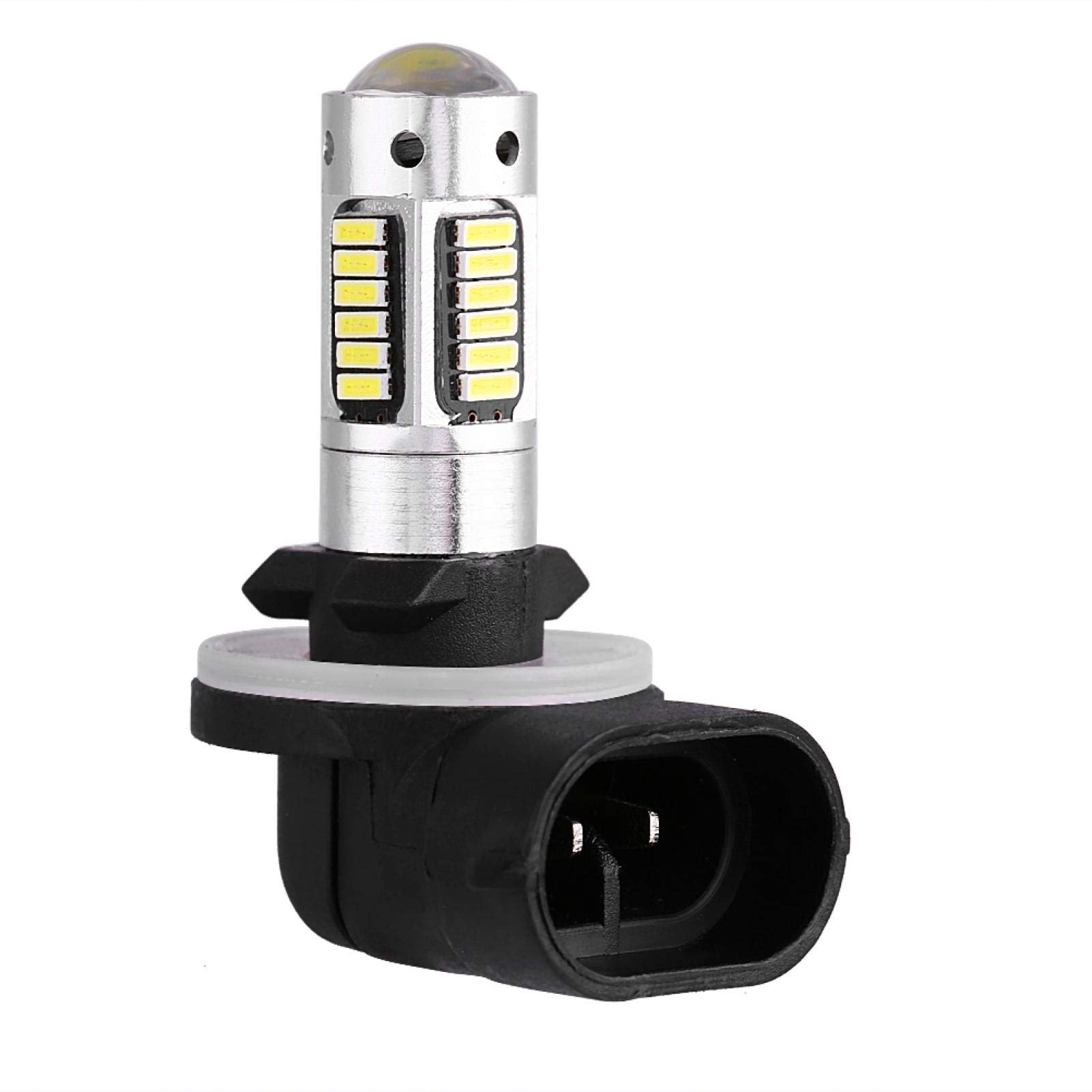 Bombillas de luz antiniebla para coche, 1 par DC 12V 881 4014 Lámpara de bombilla LED blanca para faros antiniebla DRL