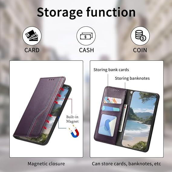 Xiaomi Redmi 14C 4G用のジェネリック互換カラー:ダークグリーン スタイリッシュなレザー磁気ウォレットフリップバックケースプレミアム