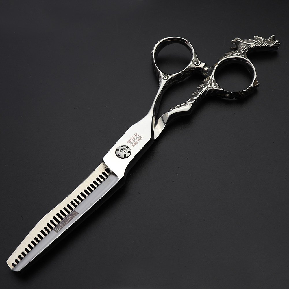 Japan 440C Stylist 5.5/6 Inch Hair Scissors - Professional Salon Studio Modeling Tools with Thinning Option (6-Inch Thin Scissors) - Image 2