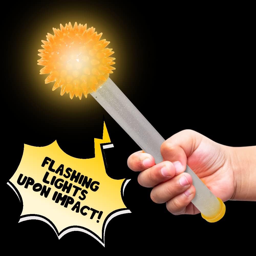 ArtCreativity Light Up Galactic Wands, Set of 12, LED Wands for Kids and Adults in Assorted Colors, Great as Sensory Toys for Boys and Girls, Kids’ Fidget Toys, and Outer Space Party Favors