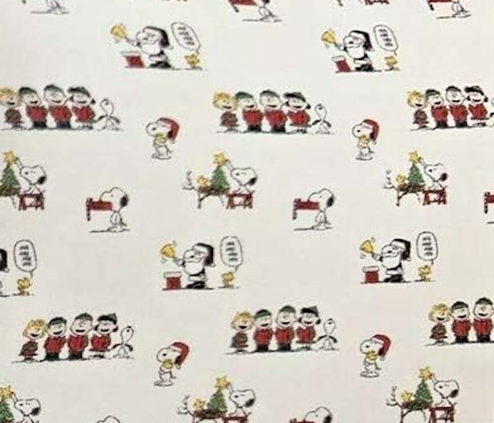 Berkshire Blanket & Home Co Peanuts Christmas Winter Themed Sheet Sets (Christmas Carolers, Queen)