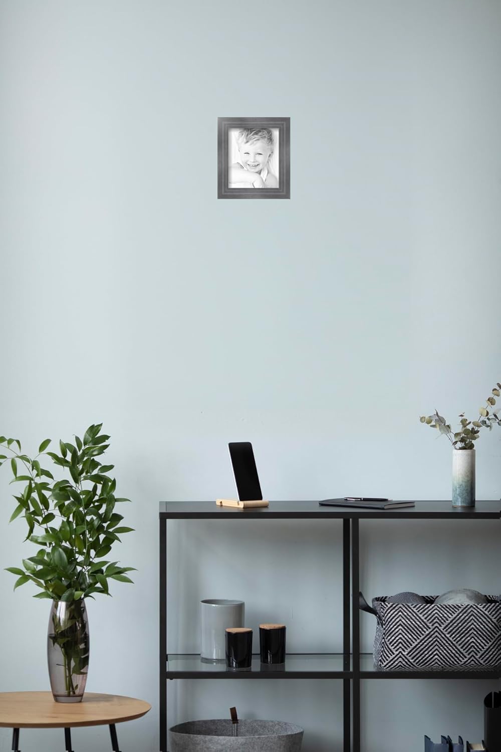 ArtToFrames 6x7 inch Muted Cold Silver Picture Frame, 2WOMBW275-1621-6x7