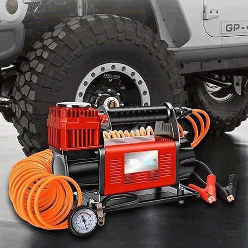 Miniatura 5 de Bomba de aire de doble cilindro para coche, bomba de aire portátil de alta potencia, compresor de aire, inflador de neumáticos, bomba de aire