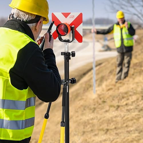 Miniatura 6 de Trípode Bípode Topografía Pulgar Liberación, Aluminio Trípode Bípode para Prisma Polos Topografía o GPS Postes de Estación Total GPS GNSS