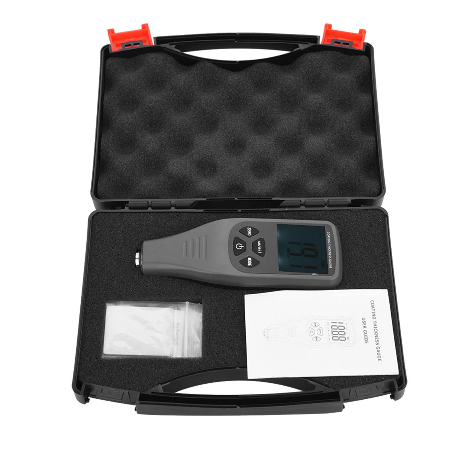 Generic Medidor de Espesor de Recubrimiento LCD Digital RZ240 con Pantalla Grande para Medición de Acero y Aluminio 0~1500um