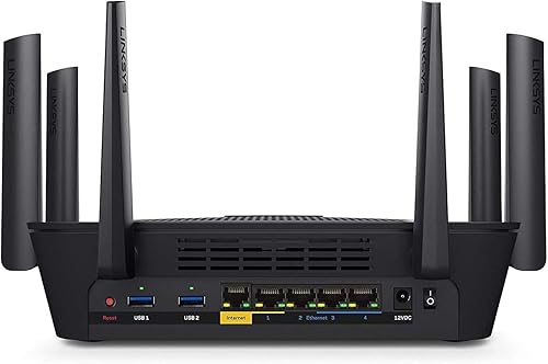 Miniatura 3 de Linksys Max-Stream AC4000 MU-MIMO Router Wi-Fi Tri-Banda, compatible con Alexa (EA9300) (Renovado)