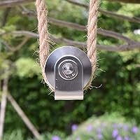 Vista 4 de Rueda ranurada Bloque de polea Rueda de polea de rodamiento dúplex inoxidable Rueda de tracción silenciosa desmontable resistente para manipulación