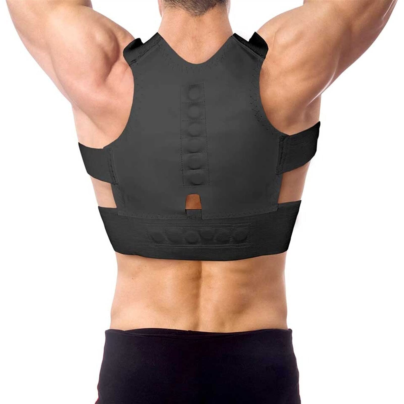 Corrector de Espalda para Faja Lumbar, cinturón de Soporte de Espalda Ajustable, protección de Hombros, corsé para aliviar el Dolor, Comportamiento para Adultos y niños.