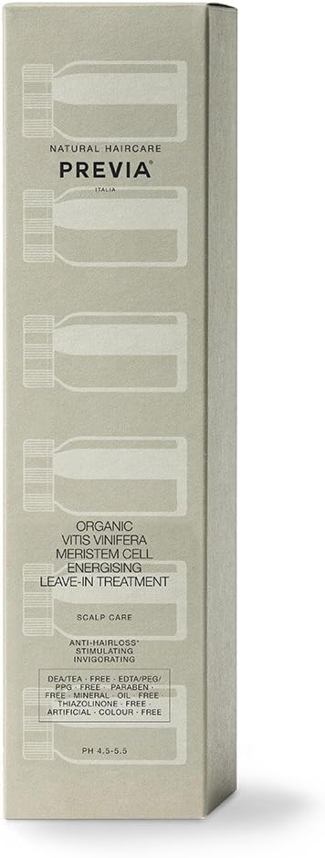Previa Organic Vitis Vinifera Meristem Cell Energising AntiHair Loss Leave in Treat 12x5ml