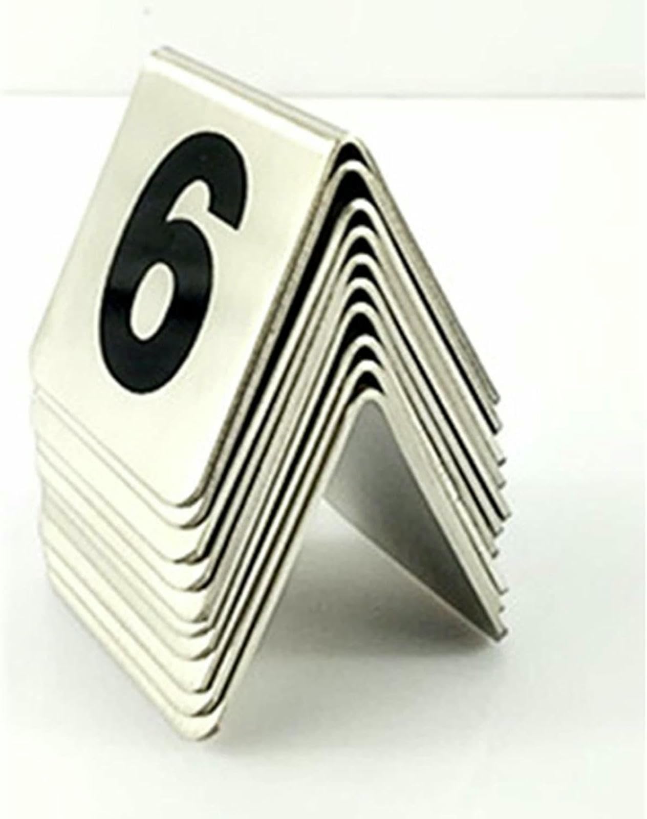 Numéros de table pour restaurants et cafés | Cartes de place empilables 1-100