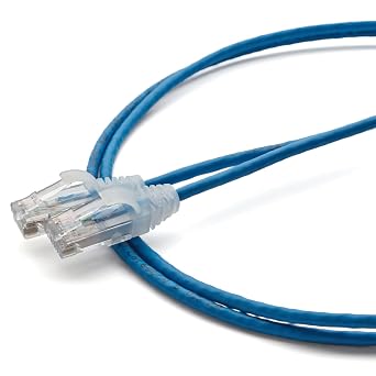 TRUECABLE Cat6 Component Rated Patch Cable, Unshielded U/UTP, 3ft, Blue, 28AWG Stranded Pure Copper, Snagless 10G High-Speed Ethernet Cable, PoE++ 4PPoE 100W, UL Listed, RoHS-3, 1 Pack