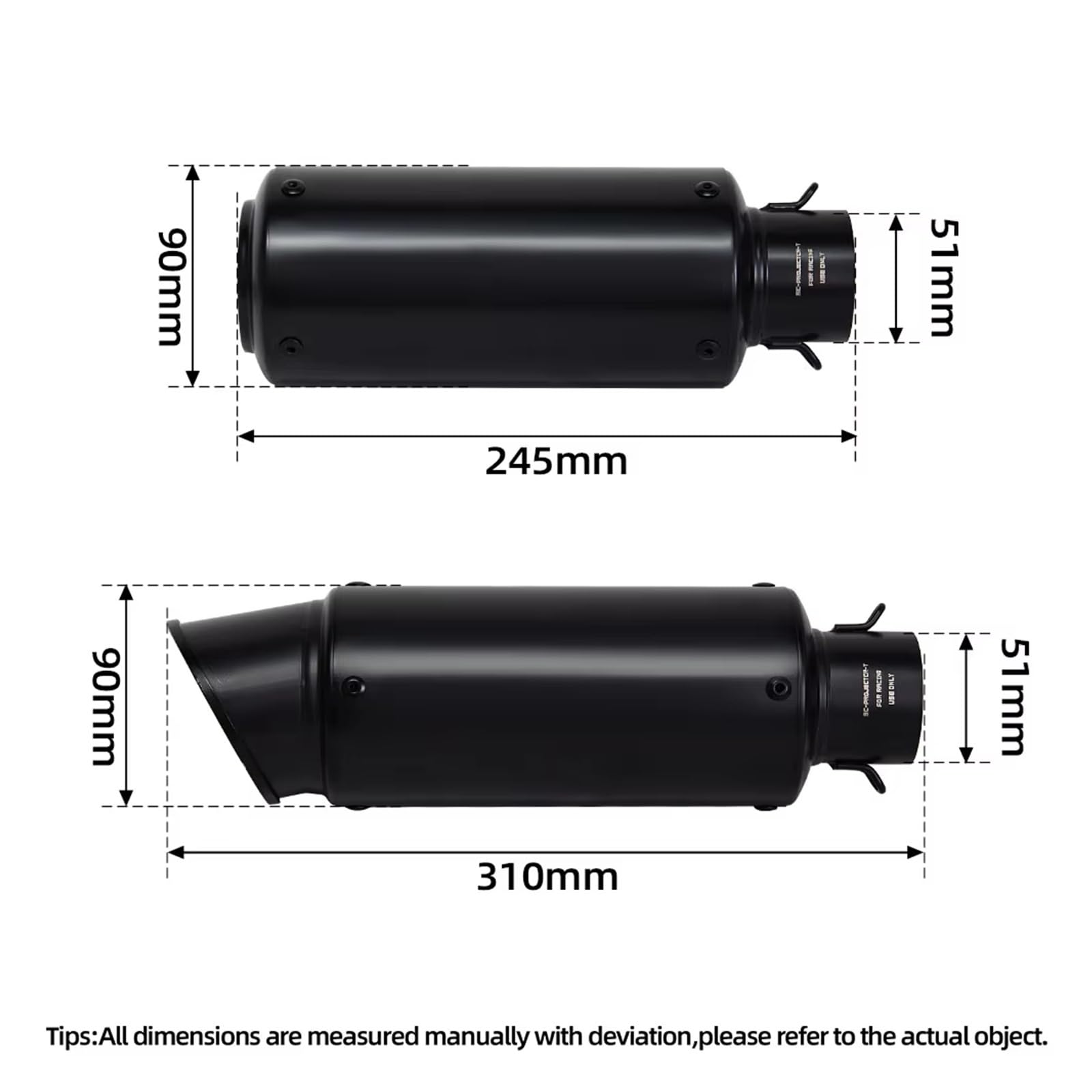 silencioso escape moto Para Kawasaki Para Ninja 400 Para Z400 | Silenciador de tubo medio deslizante para motocicleta Ninja 500 Z500(C)