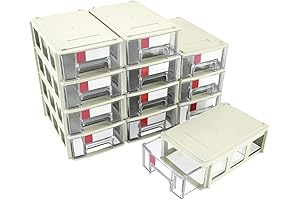 Set of Modulable Cabinet Storage Boxes with Compartments & Drawer Organizer