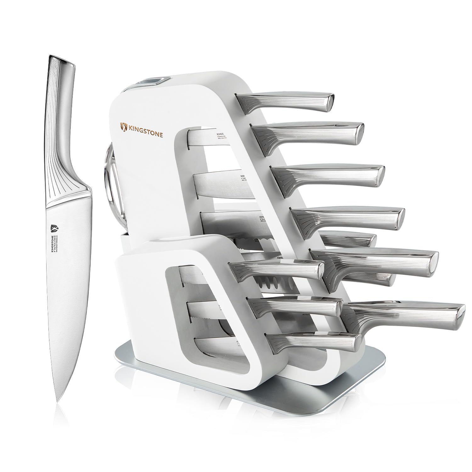 KINGSTONE 14 Pcs German Stainless Steel Knife Set