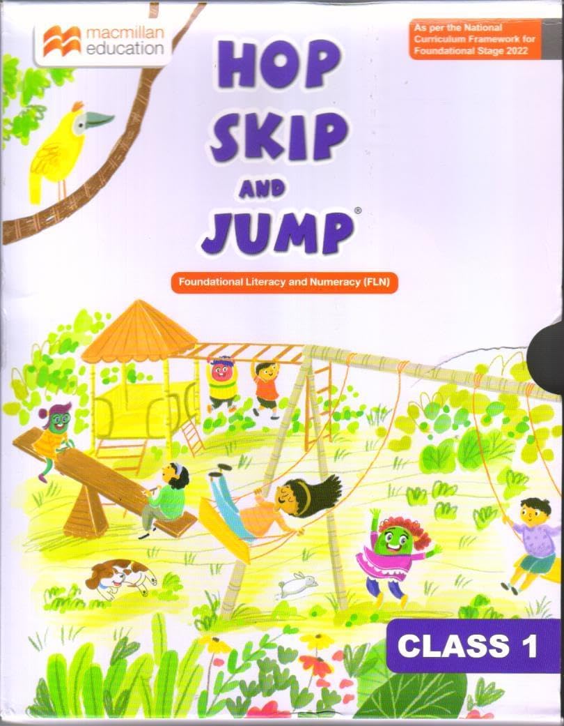 Macmillan New Hop Skip and Jump for Class 1 – NCF 2022 Aligned Foundational Learning Kit for Ages 6–8 | Literacy, Numeracy, GK & Art Activities, Phonics, Creative Thinking (HOP SKIP JUMP, HSJ)