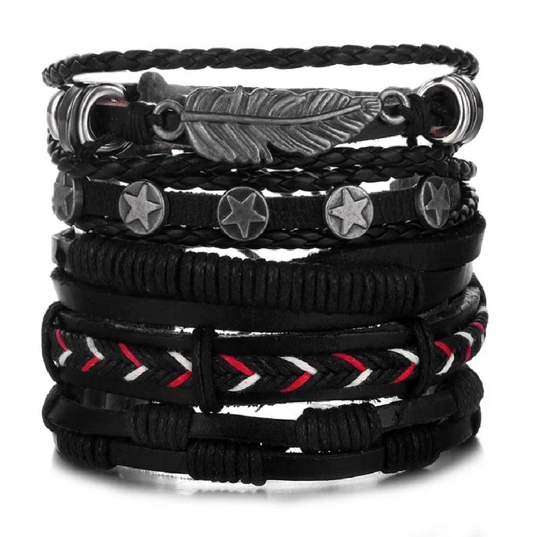 See full amazon price history chart for Vientiq Mens Oxidised Silver Feather Black Leather Bracelets Vientiq Mens Oxidised Silver Feather Black Leather Bracelets (B0C5Y8D47P) Amazon Price History, Amazon Price Tracker