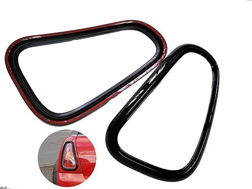 Miniatura 2 de ATEX Pegatinas de cubierta de lámpara trasera negra brillante (pintada) para Cooper S R50 R52 R53 MK1 2001 ~ 2006