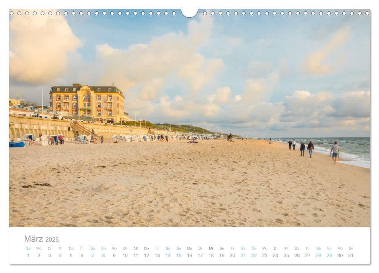 Sylt süchtig (Wandkalender 2026 DIN A3 quer), CALVENDO Monatskalender: Fantastische Meerblicke von der Sehnsuchtsinsel
