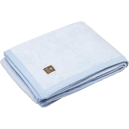 Amazon Co Jp 東京 西川 綿毛布 シングル 綿100 かろやか 日本製 ボーテ ブルー Fq09501004b ホーム キッチン