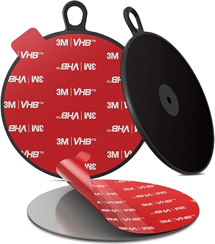 Disco de montaje de almohadilla de tablero para ventosa, 3.75 pulgadas, disco adhesivo extra fuerte 3M de plástico grande para soporte de parabrisas