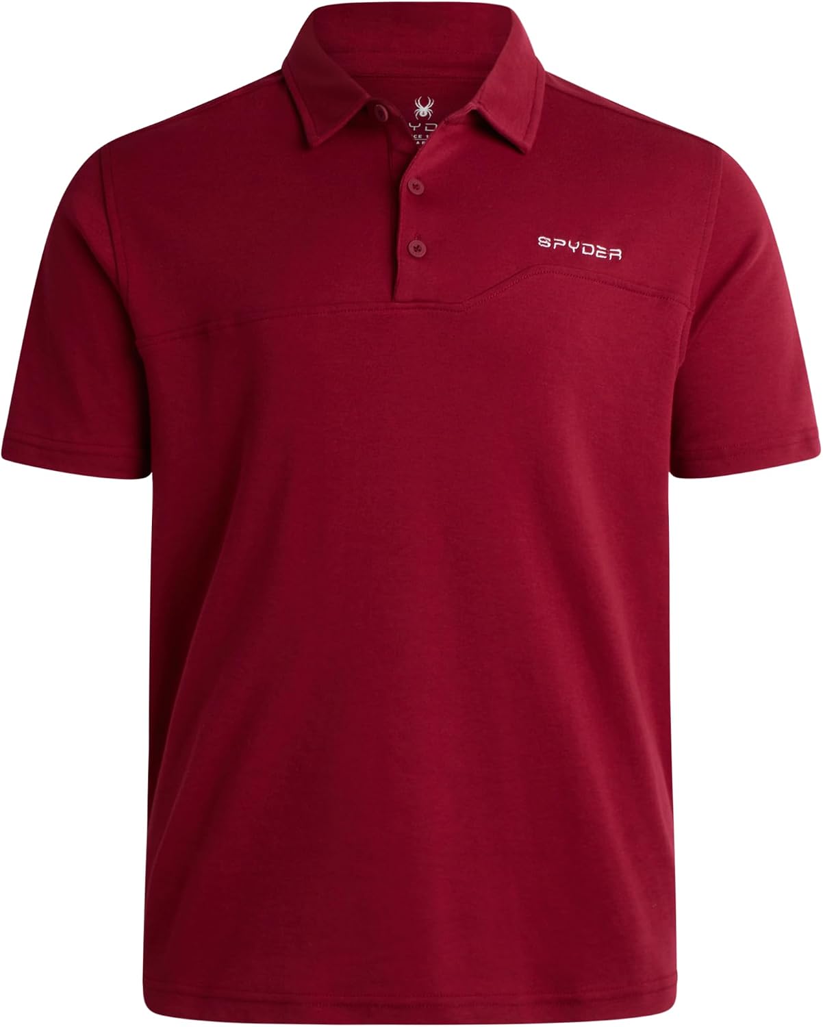 Spyder Mens Polo Shirts - Breathable Casual Cotton Short Sleeve Polo Shirt - Lightweight Collared Golf Shirts for Men