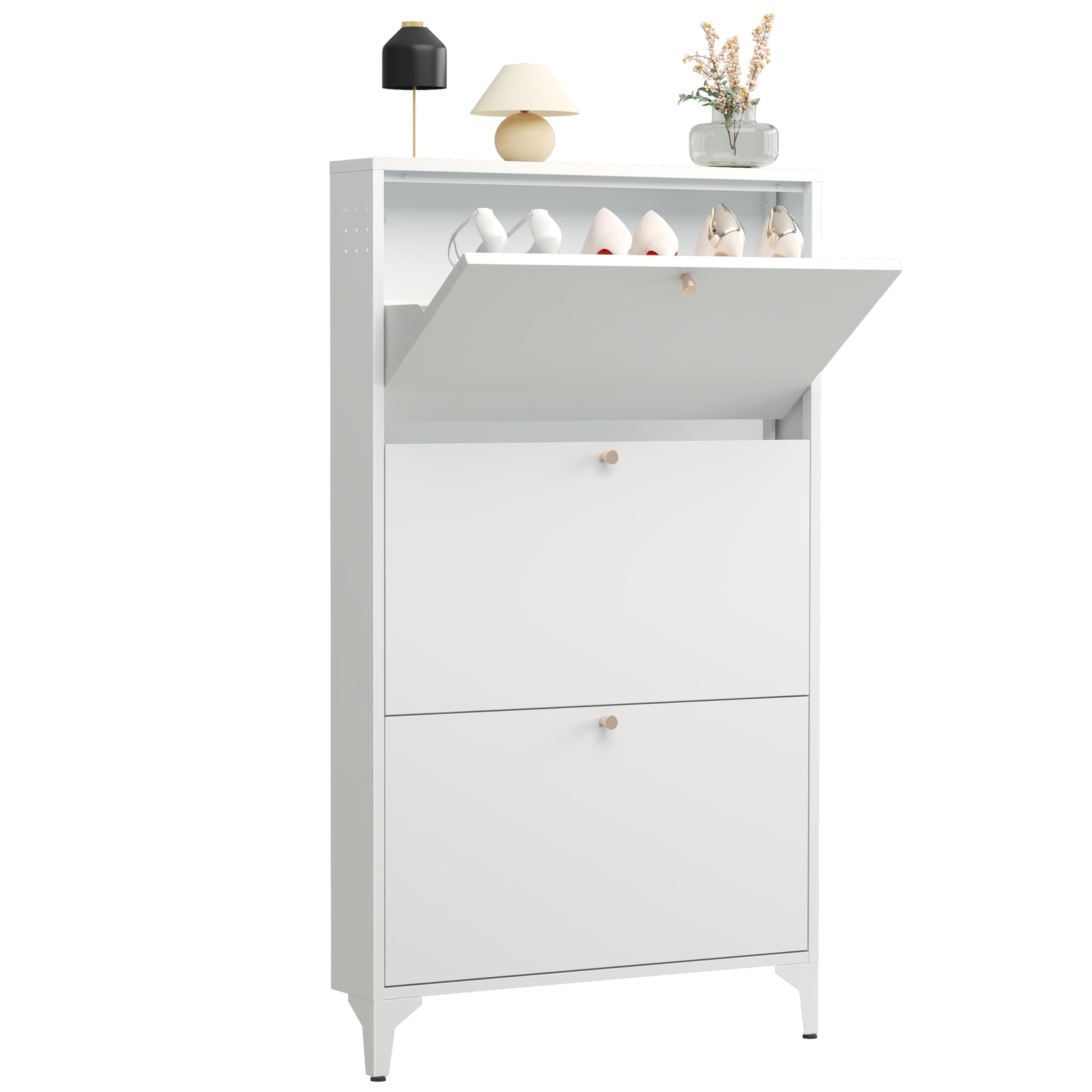 Amazon.com: Fumedo Shoe Storage Cabinet for Entryway with 3 Flip