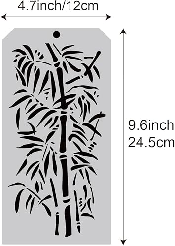 Miniatura 2 de 6 plantillas decorativas de ramas de árbol, plantillas de pintura, plantillas de dibujo de rostros, plantillas de pastel para álbumes de recortes,