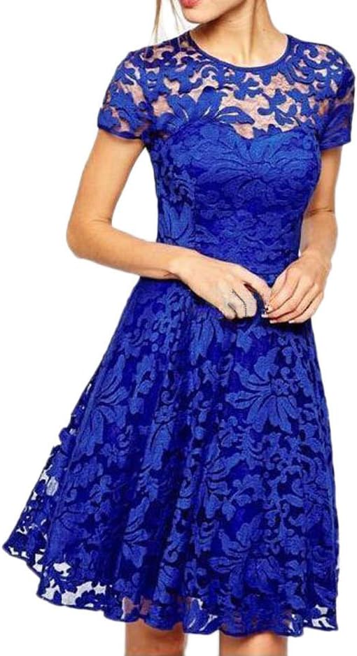 Eliffete Sexy Short Lace Royal Homecoming Party Dress Vintage Gowns for Women