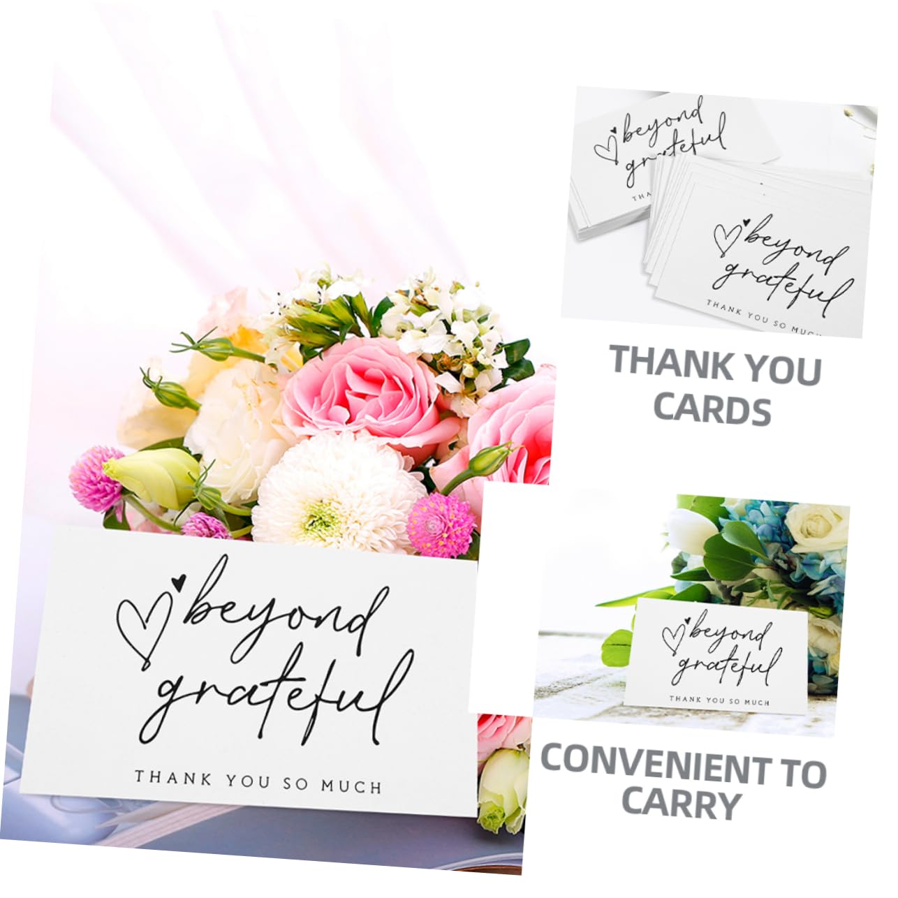 OSALADI 5 Set Biglietto Di Ringraziamento Mangia Salutare Papà Biglietti Di Auguri Elegante Divertente Floreale Tutto Pop Biglietti Di Ringraziamento Stampabili Carta 150 Pezzi * 5