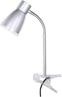 WOFI Klemmleuchte Jos 1-flammig, grau, Höhe ca. 35cm, Ausladung ca.16 cm, Flexarm 234901509000
