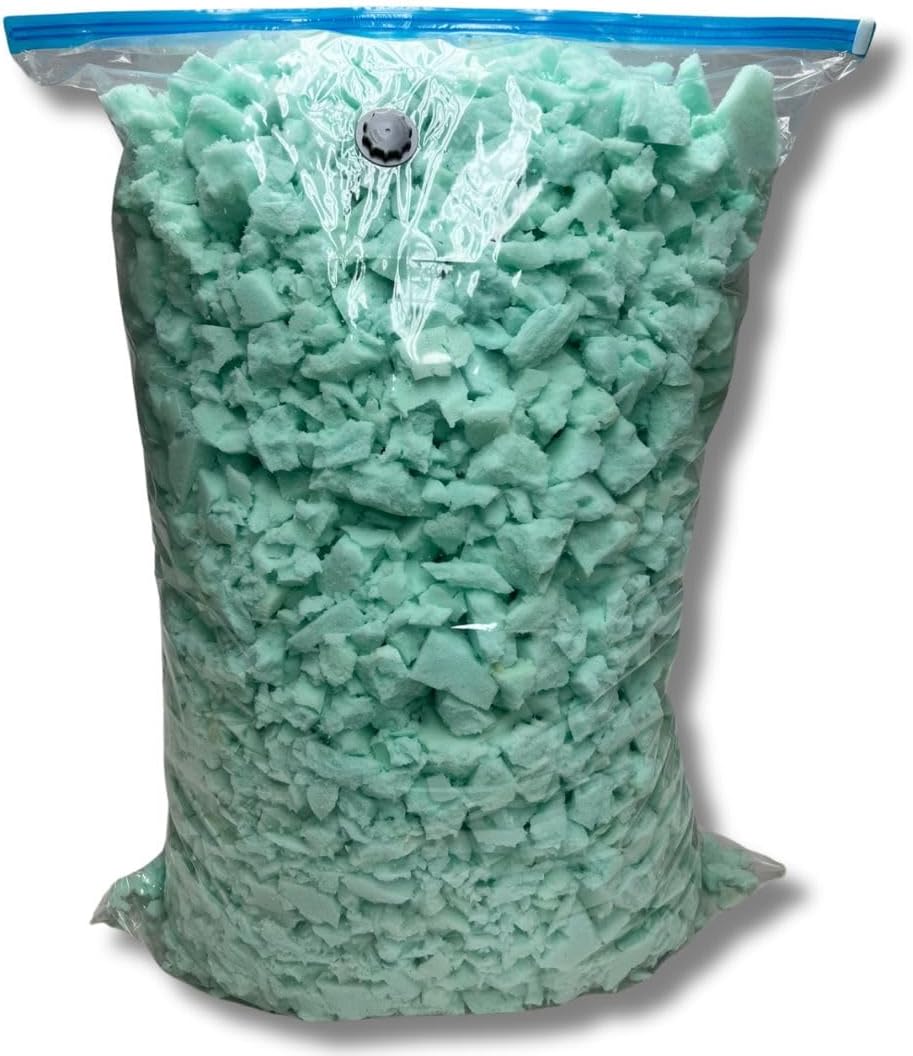 Premium High Grade Shredded Memory Foam fill refill Replacement for Bean Bags, Chairs, Pet Beds, Pillows, Cushions, and Arts & Crafts MADE IN THE USA (15 lbs)