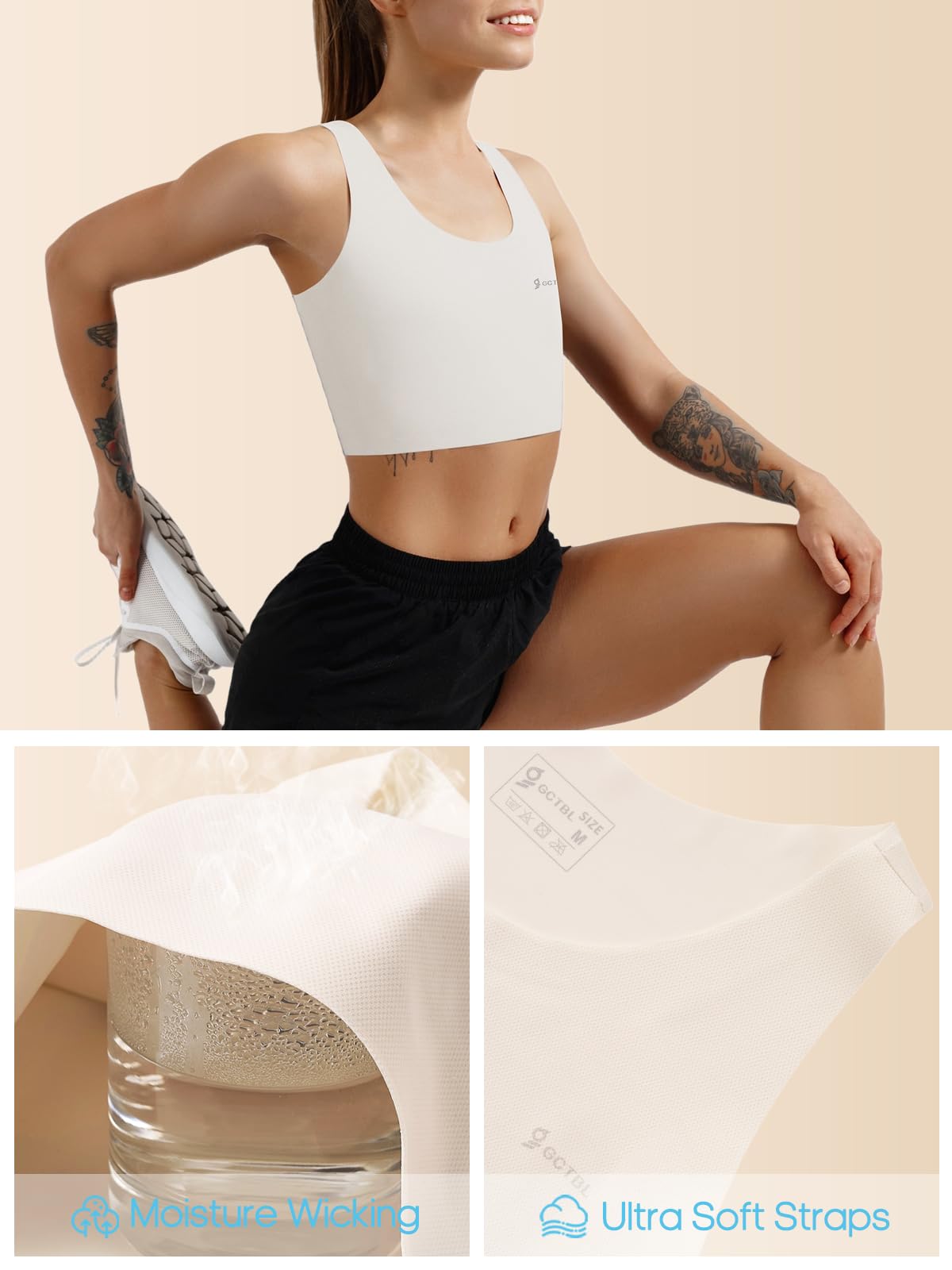 GCTBL Trans Binder Respirant Binder de Poitrine Pour Femmes Transgenre FTM Demi Soutien-gorge de Compression