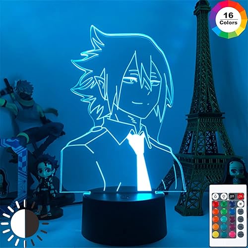 Miniatura 5 de Luces nocturnas 3D para niños y niñas, anime, Tamaki Amajiki, luz LED acrílica para dormitorio, regalo de cumpleaños, regalo de Navidad, decoración