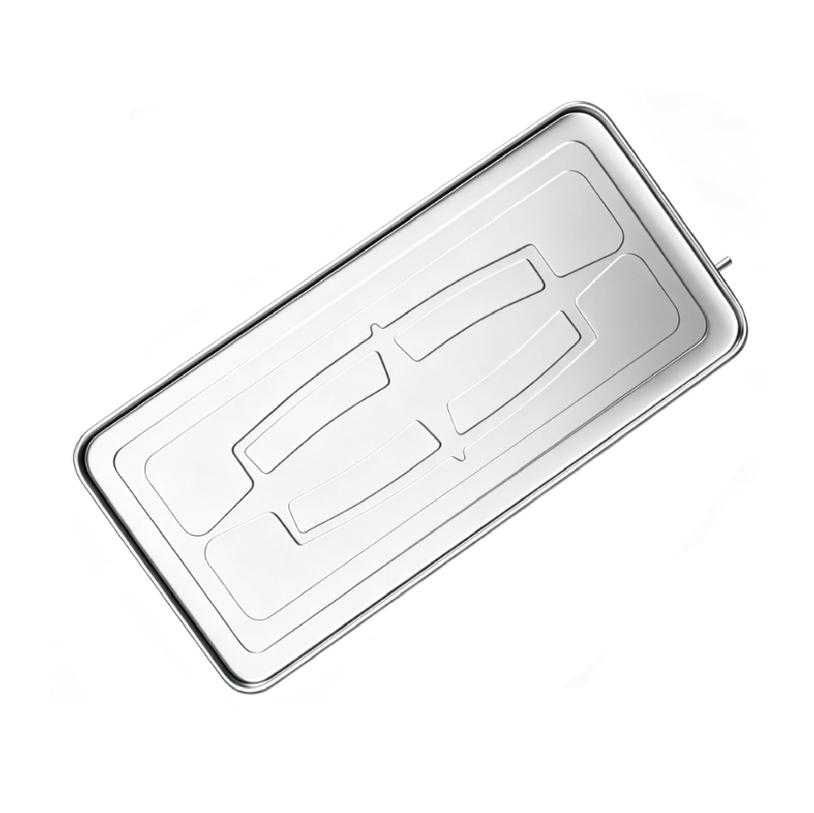 Piatto Condensa Split per Condizionatore Portatile, Piatto Raccogli Acqua Condensa in Acciaio Inox, Include Tubi Flessibili, Fascette e Cavi Metallici, per uso Interno ed Esterno(84x38x3cm)