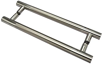 RAB Glass Handle Stainless Steel Entrance Main Glass Door Pipe Pull Handle (Code:- GLS Hand, Finish:- TT, Size:- Full length 36