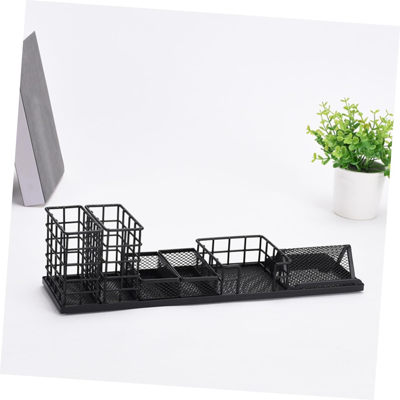 NUOBESTY Eisen Stiftehalter Für Schreibtisch Stiftehalter Büro Organizer Schreibtisch Aus Eisen Pinsel-organizer Schreibtischzubehör