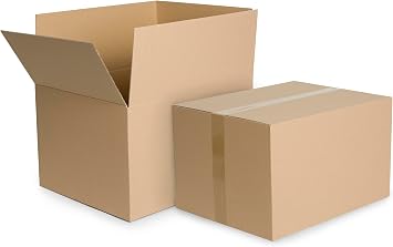 Pack of 25 Folding Cardboard 400 x 300 x 250 mm E-commerce Cardboard Single Corrugated 400 g Brown Cardboard Packaging Postal Box Shipping Box Parcels