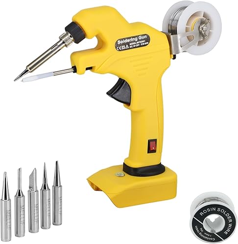 Kit de soldador inalámbrico para batería Dewalt 20V MAX, pistola de soldadura Mellif para fabricación de joyas, herramienta de soldadura de 60 W,