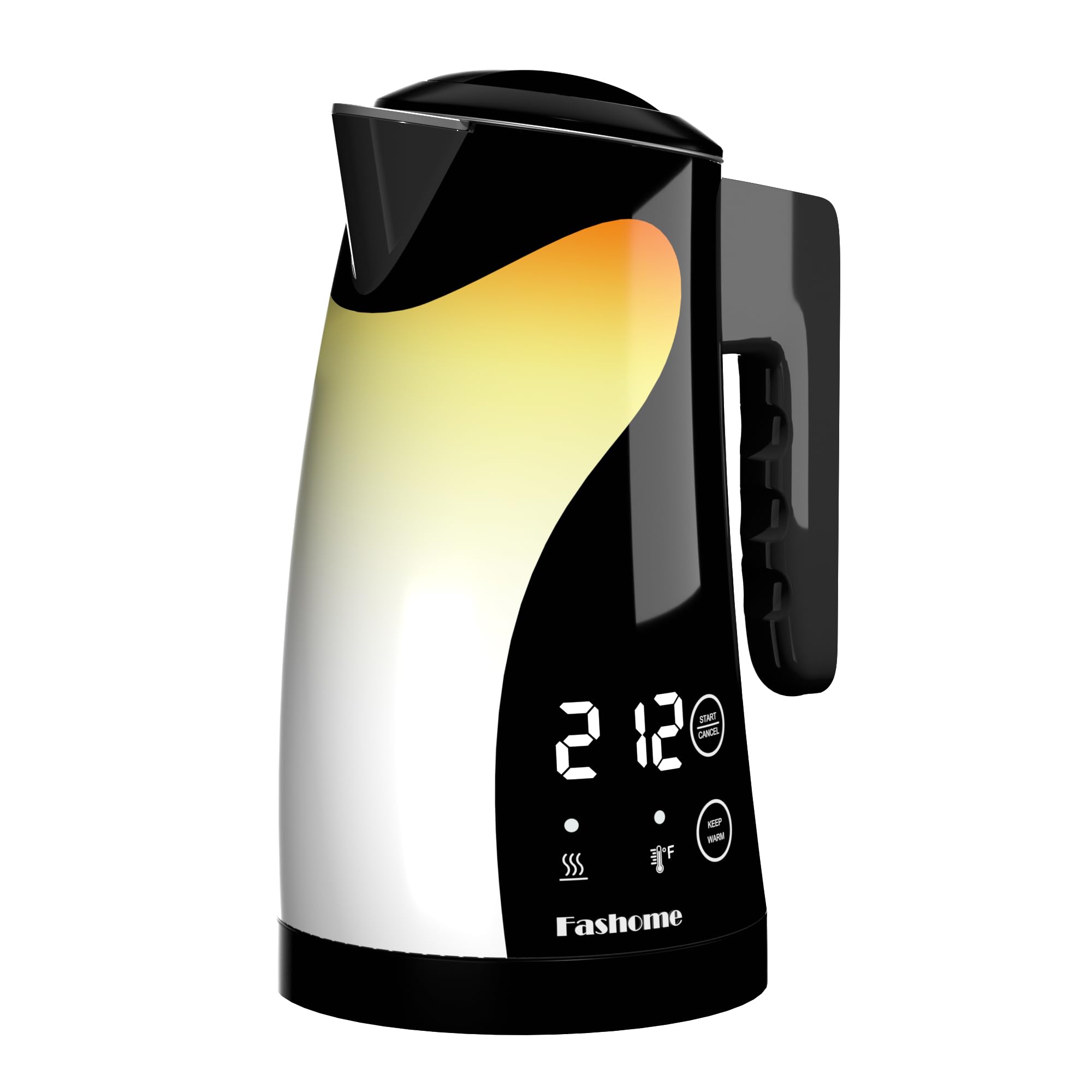 1.25L Cute Penguin Electric Kettle with Temperature Control,2H Keep Warm, Double Wall Cool-Touch,1200W Quiet Boil,BPA-Free,Cordless - Electric Tea Kettle for Home,Office, Kids (Black)